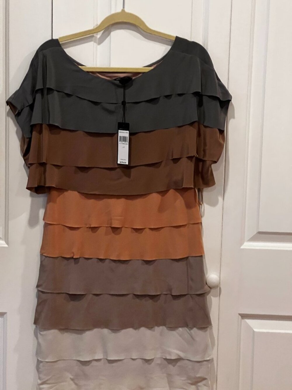 BCBGMAXAZRIA Silk Tiered Ombre Dress – Size S – NWT ($278)